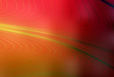 Koyu kırmızı, sarı çizgili sarı vektör arkaplan. Soyut tarzda gradyan çizgilerle akıllı illüstrasyon. Reklamınız için yepyeni tasarım..