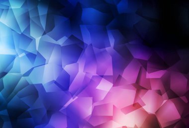 Koyu mavi, kırmızı vektör düşük polimerli doku. Yarım ton şeklinde, üçgenli yaratıcı illüstrasyon. İşiniz için yepyeni bir tasarım..