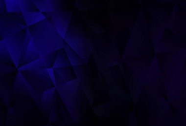 Koyu mavi vektör çokgen arka plan. Origami tarzında gradyan ile geometrik çizim. İş tasarımınız için yepyeni bir tarz.