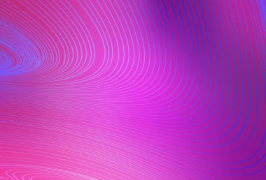 Eğri çizgileri olan açık pembe vektör düzeni. Alnında çizgiler olan soyut bir çizim. Reklamınız için yepyeni tasarım..