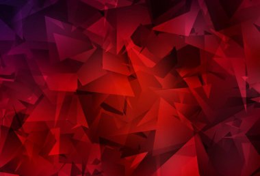 Koyu kırmızı vektör çokgen arkaplan. Gradyanı olan üçgen geometrik örnek. Web siteniz için yeni bir doku.