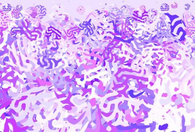 Açık Mor, soyut şekilli pembe vektör dokusu. Soyut gradyan şekilli basit renkli çizimler. Kartvizitiniz için modern tasarım.