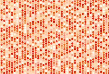 Noktalı açık kırmızı vektör arkaplanı. Bulanık dekoratif tasarım baloncuklu soyut tarzda. Fütürist reklamlar ve kitapçıklar için şablon.