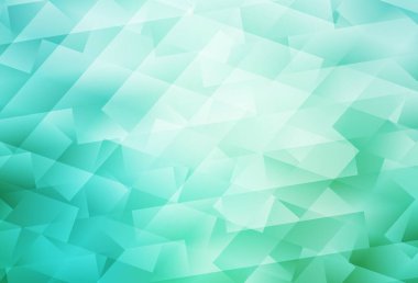 Açık yeşil vektör dokusu dikdörtgen biçiminde. Dikdörtgenleri ve kareleri olan güzel bir çizim. İş ilanları, broşürler, broşürler için desen