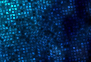 Eşkenar dörtgenli koyu mavi vektör şablonu. Dikdörtgenli soyut gradyan çizimi. Reklamlar için desen.