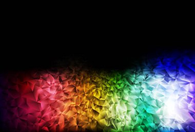 Karanlık Çokrenkli vektör çokgen arkaplan. Origami tarzında gradyan ile geometrik çizim. Bir markanın arkaplanı için desen.