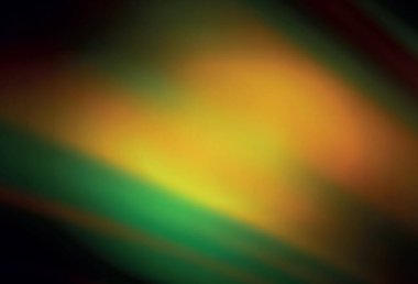 Koyu yeşil, sarı vektör soyut parlak şablonu bulanıklaştırdı. Yaratıcı illüstrasyon, yarım tonlu ve eğimli. Bir cep telefonu için arka plan.