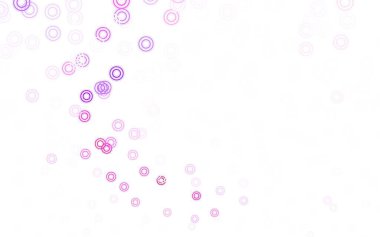 Açık Pembe, diskli sarı vektör dokusu. Doğa tarzında bulanık halkaları olan güzel renkli çizimler. Marka kitabınız için yeni şablon.