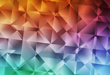 Açık yeşil, kırmızı vektör düşük polimer arkaplan. Çokgen tarzda tamamen yeni bir renk çizimi. İşiniz için yepyeni bir tasarım..