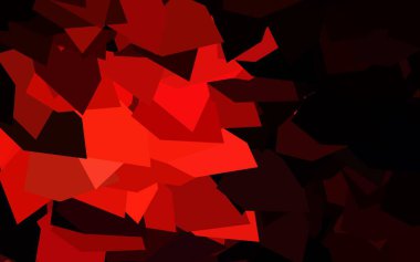 Çokgen biçimli koyu kırmızı vektör arkaplan. Üçgen şekilli ışıltılı soyut çizimler. Duvar kağıtları için zarif tasarım.