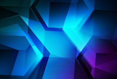 Koyu pembe, mavi vektör arka plan üçgenler, dikdörtgenler. Soyut tarzda dekoratif tasarım, çizgiler, küplerle. Bir cep telefonu için arka plan.