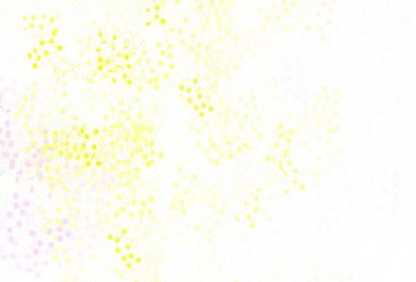 Açık Pembe, yapay zeka yapısına sahip sarı vektör şablonu. Parlak renkli bir illüstrasyon ve yapay zekanın gerçek yapısı. Zeka ve yenilik reklamları için şablon.