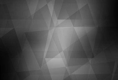 Light Gray vektörü soyut çokgen şablon. Zarif üçgenleri olan soyut çizimler. İşiniz için yepyeni bir tasarım..