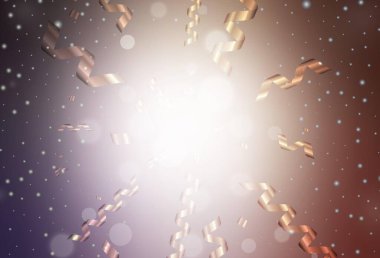 Açık Mor, Noel tarzında pembe vektör deseni. Modern soyut Noel ruh hali şekilleri. Bir üniversite posteri için en iyi tasarım, afiş.