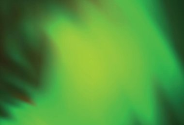 Açık yeşil, sarı vektör bulanık arkaplan. Gradyan ile modern soyut çizim. Çalışmalarınız için akıllı tasarım.