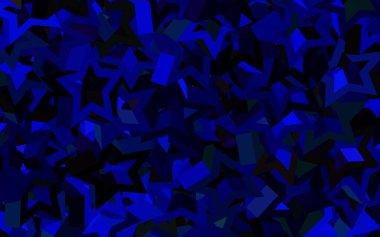 Koyu mavi, çokgen şekilli yeşil vektör deseni. Üçgenli soyut gradyan çizimi. İşiniz için en iyi akıllı tasarım.