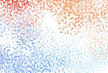 Açık pembe, parlak çizgili mavi vektör arkaplan. Çizgilerle modern geometrik soyut çizim. Reklam, kitapçıklar, broşürler için desen.