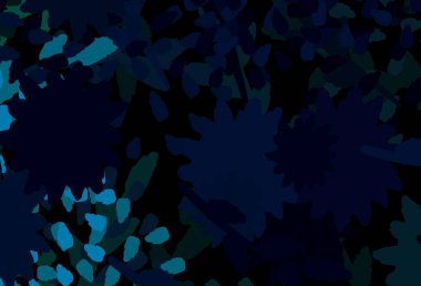 Lacivert, Memphis şekilli kırmızı vektör arkaplan. Soyut tarzda rengarenk gradyan şekilleri olan bir resim. Web siteniz için basit tasarım.