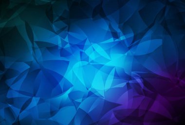 Koyu pembe, mavi vektör çokgen arka plan. Origami tarzında gradyan ile geometrik çizim. Marka kitabınız için yeni şablon.