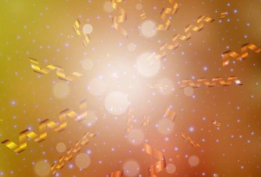 Karnaval tarzında hafif turuncu vektör şablonu. Noel tarzında renkli bir tasarım ve eğilim. Bir üniversite posteri için en iyi tasarım, afiş.