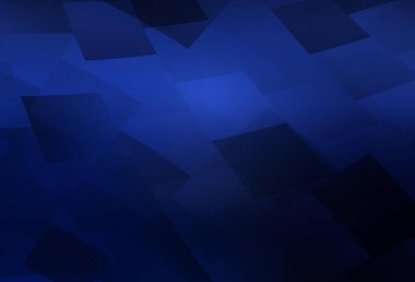 Çokgen biçiminde koyu mavi vektör arkaplanı. Soyut stil ve dikdörtgenlerle dekoratif tasarım. Şablon bir arkaplan olarak kullanılabilir.