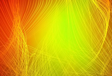 Koyu kırmızı, sarı vektör bulanık şablon. Soyut ve gradyan renkte renkli çizimler. İşiniz için yeni tasarım.