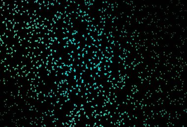 Koyu yeşil vektör deseni ve çokgen tarzı. Üçgenli soyut gradyan çizimi. Broşürler, broşürler için desen