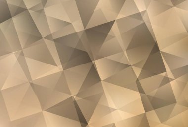 Açık sarı vektör düşük poli düzeni. Origami stilinde gradyan ile yaratıcı geometrik illüstrasyon. Marka kitabınız için yeni şablon.