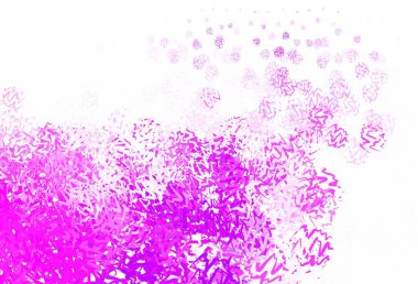 Eğri çizgileri olan açık pembe vektör arkaplanı. Basit bir şekilde yepyeni renkli bir tasvir. İşiniz için yepyeni bir tasarım..