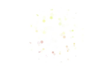 Lekeli hafif turuncu vektör arkaplanı. Renkli su damlaları olan modern soyut çizimler. Güzel web siteleri için desen.