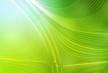 Açık yeşil, düz çizgileri olan sarı vektör arkaplan. Renkli çubuklarla, soyut çizimler. Güzel geçmişiniz için şablon.