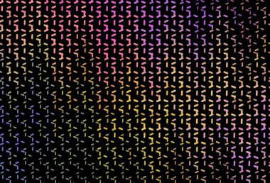 Renkli çizgileri olan koyu renkli vektör dokusu. Keskin çizgili parlak renkli çizimler. Reklamlar, posterler, afişler için desen.