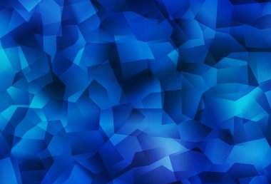 Işık Mavisi vektör soyut mozaik deseni. Üçgenli parlak renkli çizimler. Arkaplanlarınız için desenli desen.