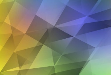 Işık çok renkli vektör parlayan üçgen zemin. Üçgenli renkli soyut çizimler. Pankartın için tamamen yeni bir şablon.