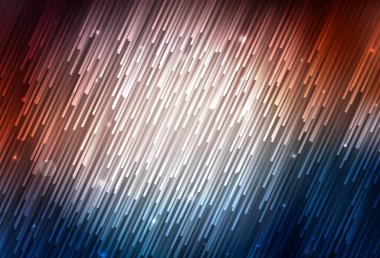 Koyu mavi, kırmızı vektör arkaplan ve düz çizgiler. Renkli çubuklarla, soyut çizimler. Meşgul web siteleriniz için şablon.