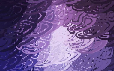 Karmaşık poliotik şekilli açık mor vektör şablonu. Modern tarzda değişen renkli kaotik formlar. Web siteniz için basit tasarım.