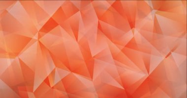 4K çokgen şekilli açık kırmızı video döngüsü.