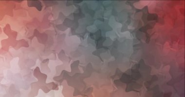 Açık yeşil 4K döngüsü, kaotik şekilli kırmızı görüntüler.