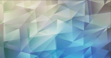 4K açık mavi, sarı çokgen video görüntüsü.