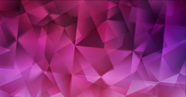 4K döngü koyu mor, pembe çokgen akış videosu.