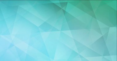 4K açık yeşil çokgen soyut canlandırma.