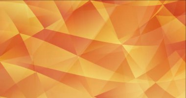 Açık turuncu çokgen video örneği 4K döngüsü.