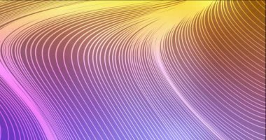Açık pembe 4K döngüsü, renkli çizgileri olan sarı video örneği.