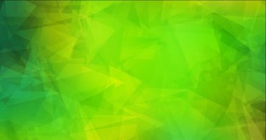 4K açık yeşil, sarı çokgen video görüntüsü.