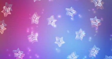 4K açık mavi, yapraklı kırmızı akış videosu.