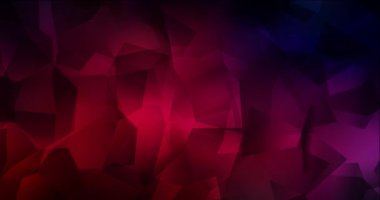 4K çokgen malzemeli koyu pembe, kırmızı video.