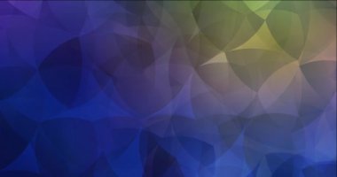 4K lacivert, Memphis şekilli sarı video.