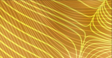 4K tekrarlanan çubuklarla koyu sarı video. Soyut biçimli dekoratif tasarım çizgileri. 