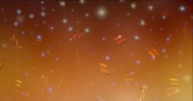 Noel tarzında koyu turuncu animasyon 4K döngüsü.