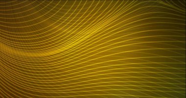 4K döngüsü koyu yeşil, tekrarlanan çubuklu sarı video. Soyut arkaplanda renkli gradyan ile çizgiler taşınıyor.